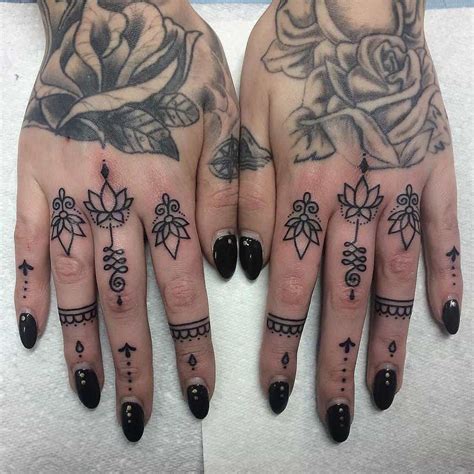 7 Dainty Small Mandala Finger Tattoo Designs