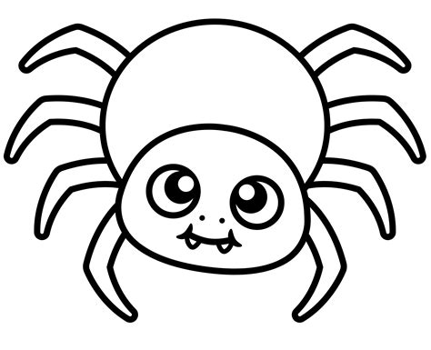 Small Spiders Coloring Page For Kids Free Spiders Printable Coloring