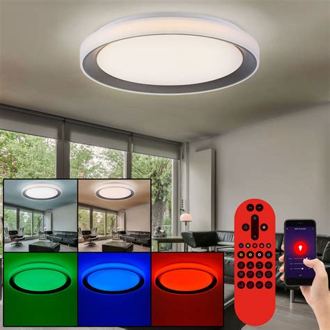 Smart Rgb Led Ceiling Light Hallway Daylight Lamp App Remote Control