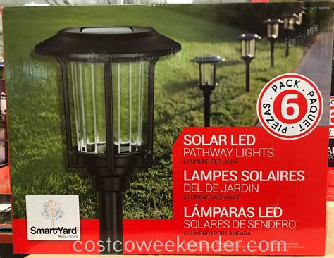 Smartyard Solar Led Pathway Lights 6 Pack Costco Weekender