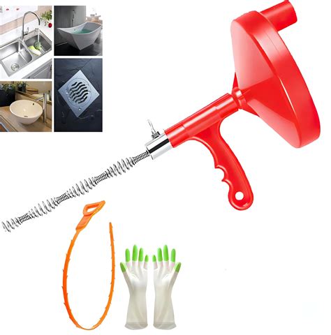 Snake Drain Unblocker Drain Auger 7 62M Professional Kitchen Sink