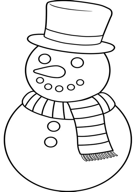 5 Snowman Printable Coloring Pages to Delight Kids