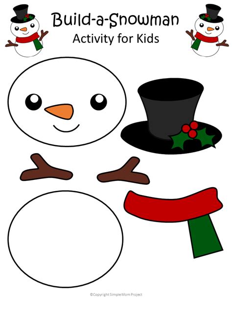 Snowman Printable Craft