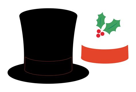 Snowman Top Hat Template Printable