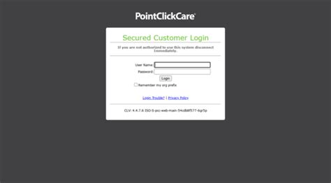 Snrz Pointclickcare Com Pointclickcare Login Snrz Point Click Care