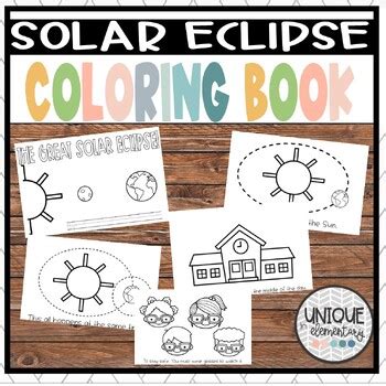 Solar Eclipse Coloring Book Student Reader By Unique In Elementary