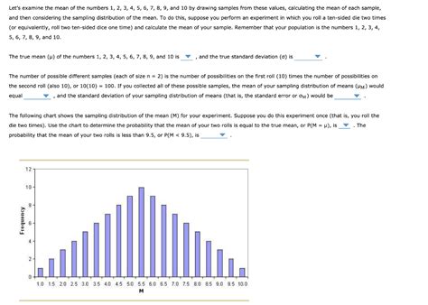 Solved Let Amp 39 S Examine The Mean Of The Numbers 1 2 3 4 5 Chegg Com