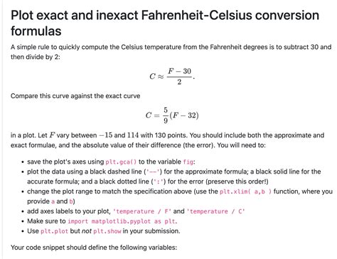 Solved Plot Exact And Inexact Fahrenheit Celsius Conversion Chegg Com