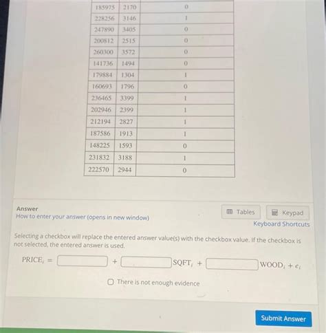 Solved Suppose The Following Data Were Collected Relating Chegg Com