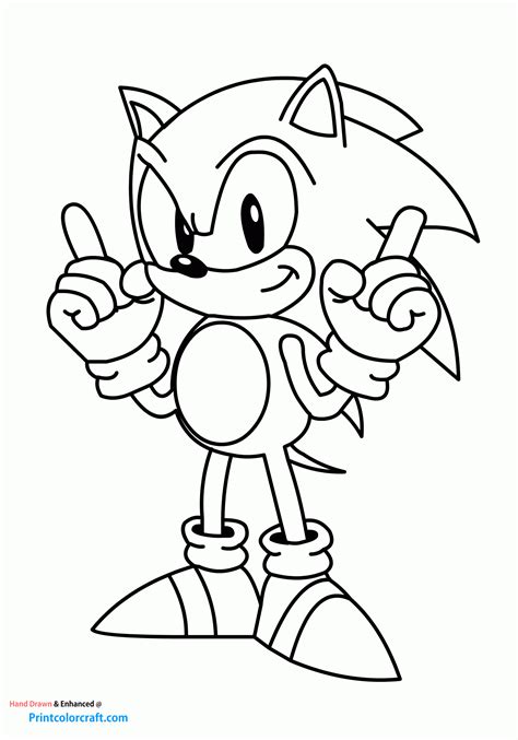 6 Free Sonic Hedgehog Coloring Pages to Print