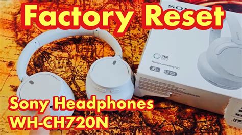 Sony Headphones Wh Ch720n How To Factory Reset Problems Connecting Or