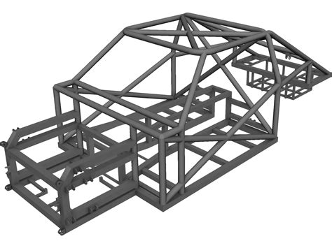 Spaceframe Chassis 3D Model 3Dcadbrowser