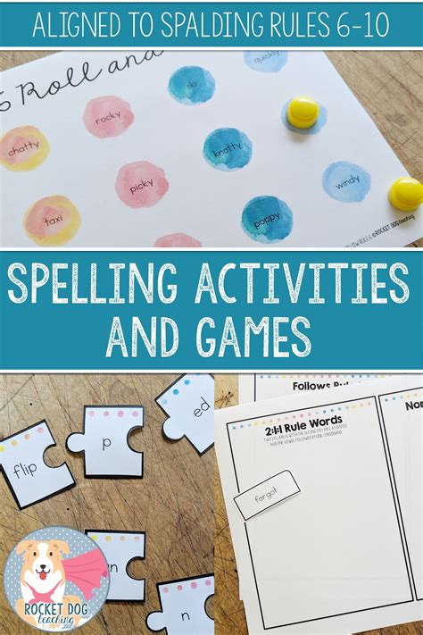 Spelling Rules Games And Activities Rules 6 To 10 For Literacy