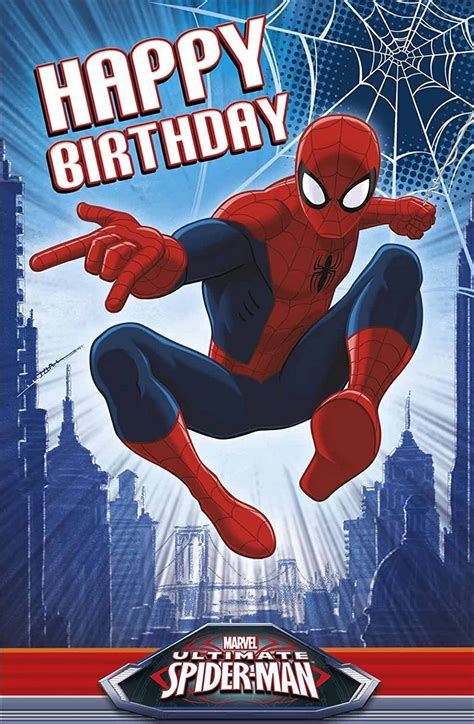 Spiderman Birthday Card Ideas for Kids