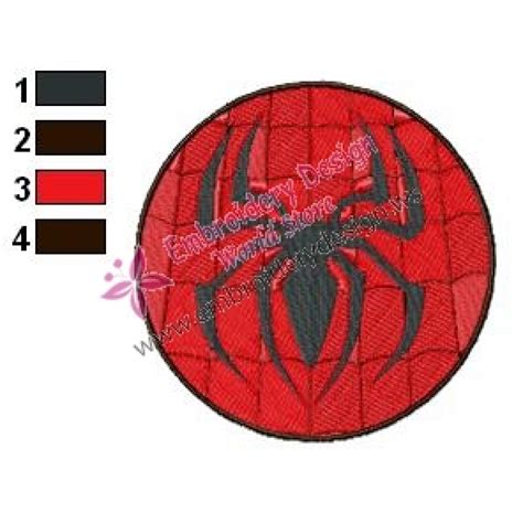 Spiderman Logo Embroidery Design