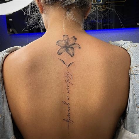 Spinal Tattoo Ideas for Women