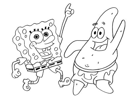 Spongebob And Patrick Dancing Coloring Page Crayola Coloring Pages