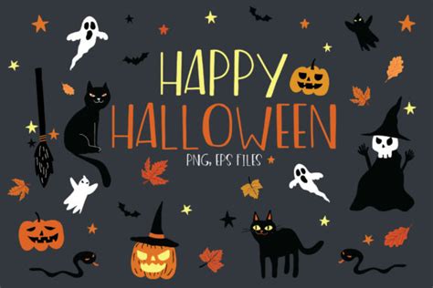 Spooky Halloween Decorations Graphic By Iarecotton Duck Creative Fabrica