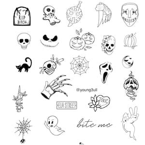 Spooky Season Flash Sheet Etsy