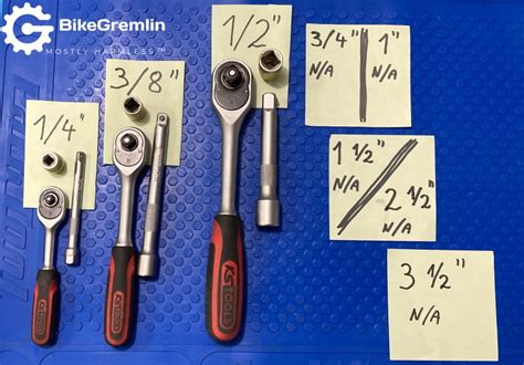 Square Drive Socket Wrench Ratchet Size Standards Bikegremlin Us