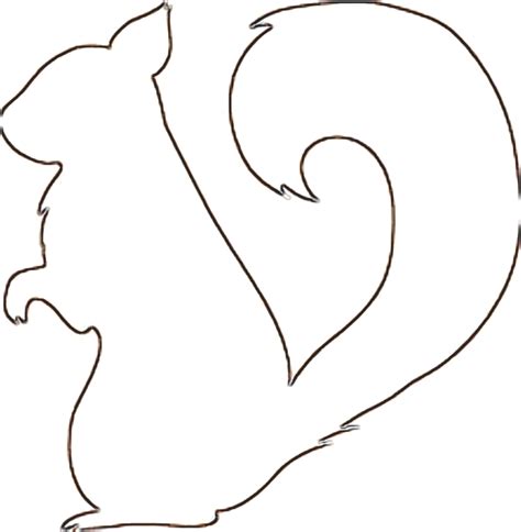 Squirrel Cut Out Pattern Clipart Best