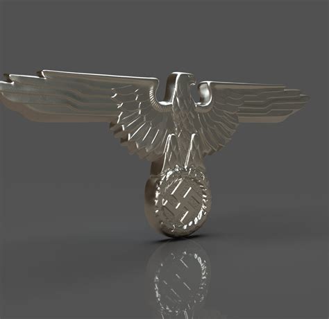 Ss Eagle Hat Badge 3D Model 3D Printable Cgtrader