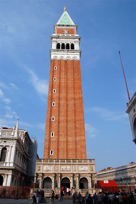 St Mark S Campanile Campanile Di San Marco In The Piazza San Marco