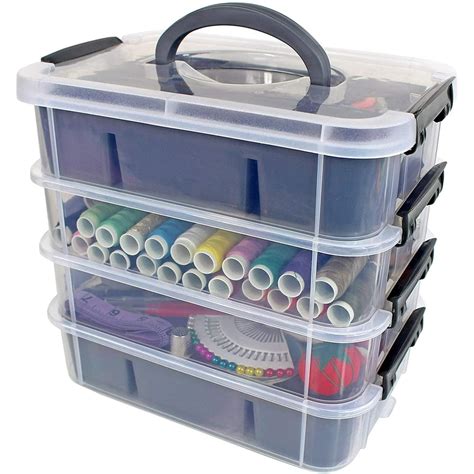 Stackable Plastic Craft Storage Containers By Bins Things Plastic