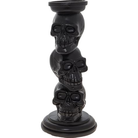 Stacked Skull Candle Holder 30X13cm Halloween Decorations Home