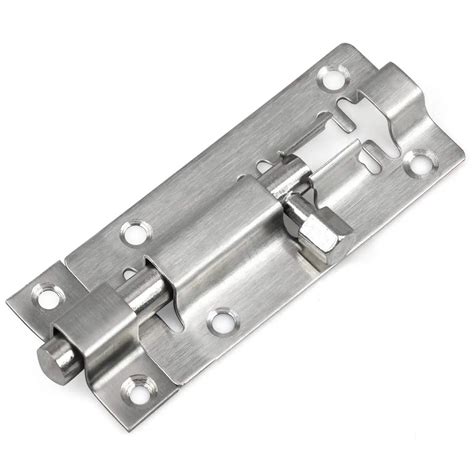 Stainless Steel Slide Bolt Lock For Bathroom Toilet Shed Or Bedroom Easy Fit Security Door