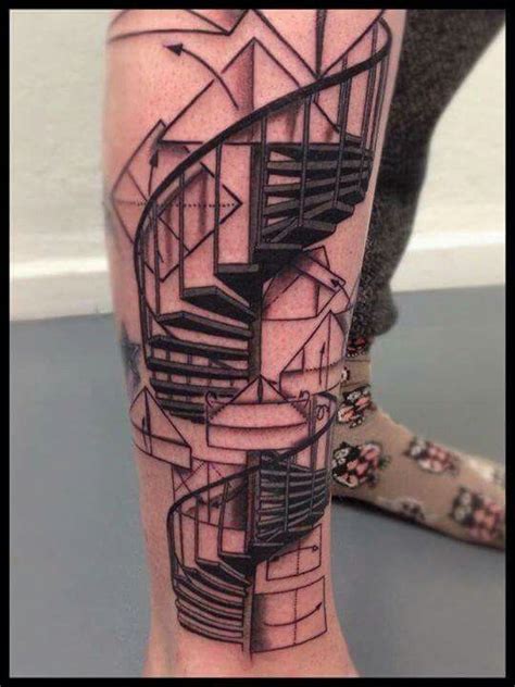 Stairs Tattoos Geometric Tattoo Geometric