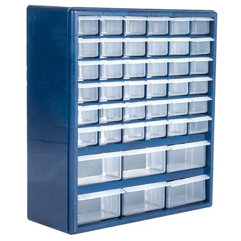 Stalwart Deluxe 42 Drawer Compartment Storage Box Tools Garage Organization Amp Shelving