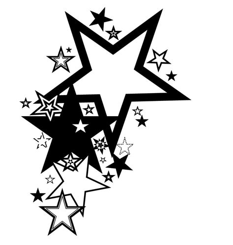 Star And Tribal Tattoo Design Clip Art Library