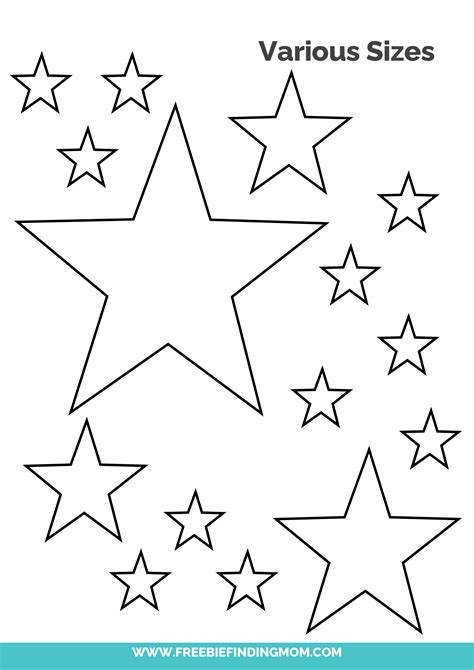 5 Free Star Template Printables