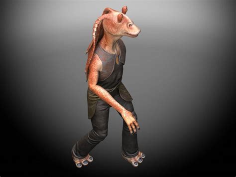 Star Wars Jar Jar Binks 3D Model By Squir