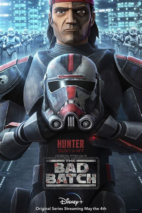 Star Wars The Bad Batch Posters And Character Promos Spotlight Hunter