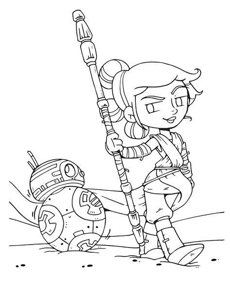 Star Wars The Last Jedi Cute Coloring Pages Youloveit Com