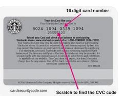 Starbucks Gift Card Codes