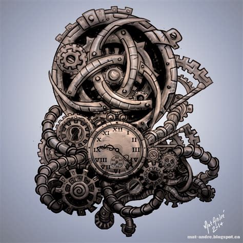 Steampunk Tattoo By Mat Andre By Matandre On Deviantart