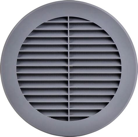 Steinberg14 Grey 150Mm Air Vent Cover With Insect Mesh 6 Inch Round Air Vent Covers For