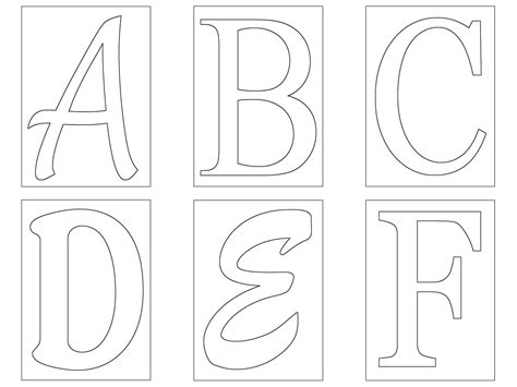 Stencil Letters Printable Free Large