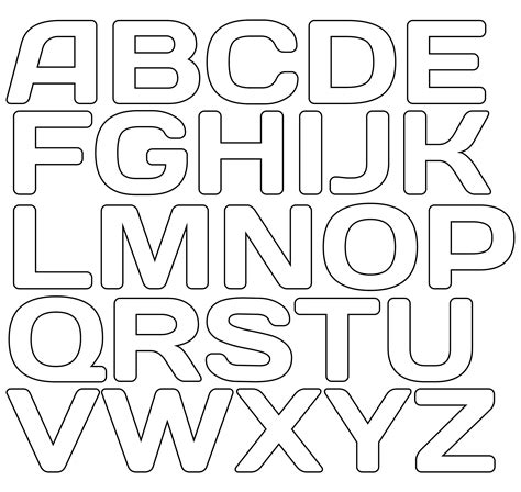 Free Printable Stencil Letters Templates to Download