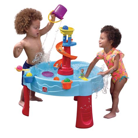 Step2 Outdoor Portable Spiral Slide Water Table Kids Ages 2