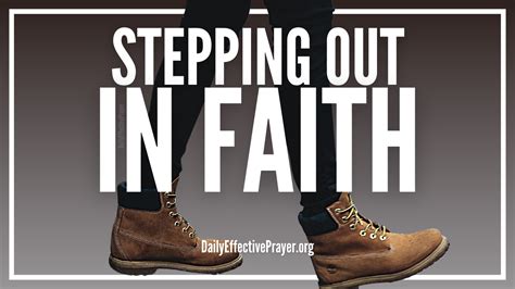 Stepping Out In Faith Mercy