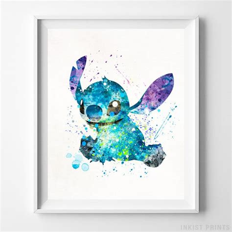 Stitch Poster Lilo And Stitch Stitch Art Stitch Print Etsy