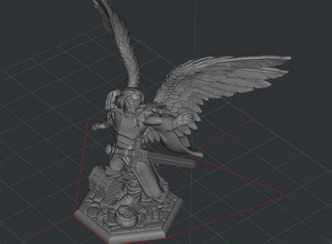 Stl File Aasimar Paladin With Wings 3D Printer Model To Download Cults