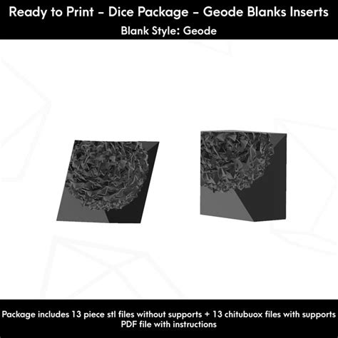 Stl File Blank Dice Masters Ready To Print Blank Inserts 13 Piece