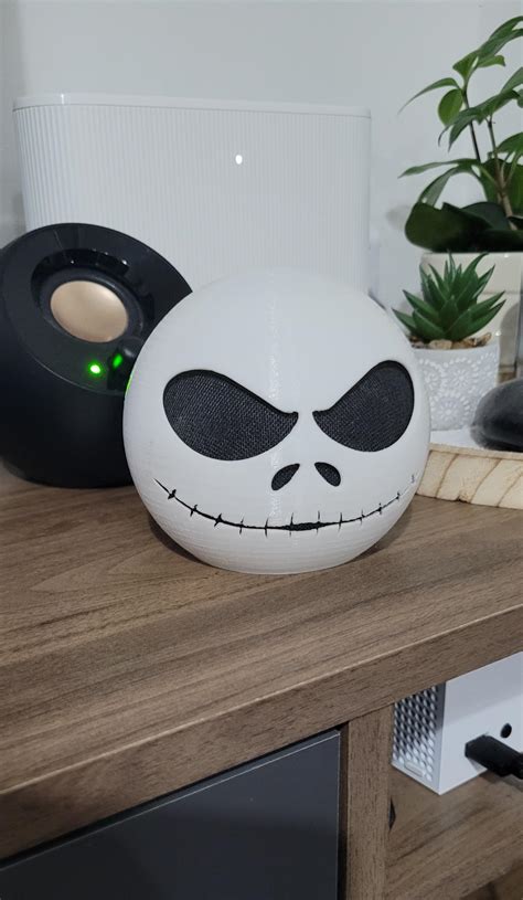 Stl File Jack Skellington Echo Dot 4Th Gen Cover Nightmare Before Christmas 3D Printing