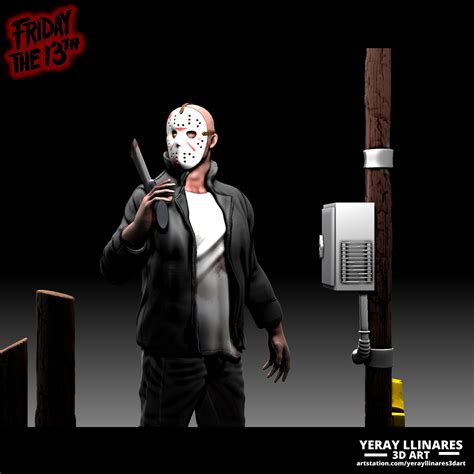 Stl File Jason Voorhees Friday The 13Th Diorama Embarcadero 3D Print