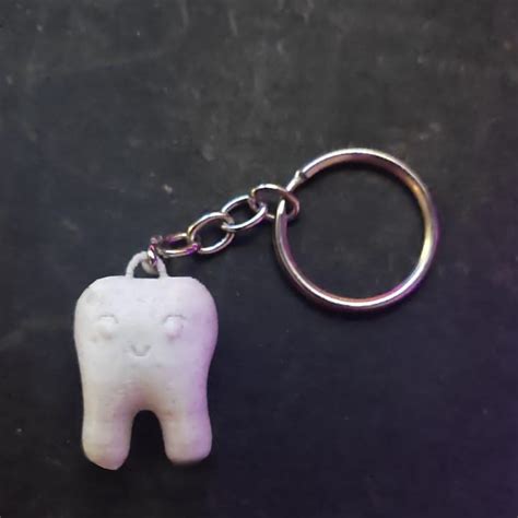 Stl File Tooth Keychain 3D Print Design To Download Cults